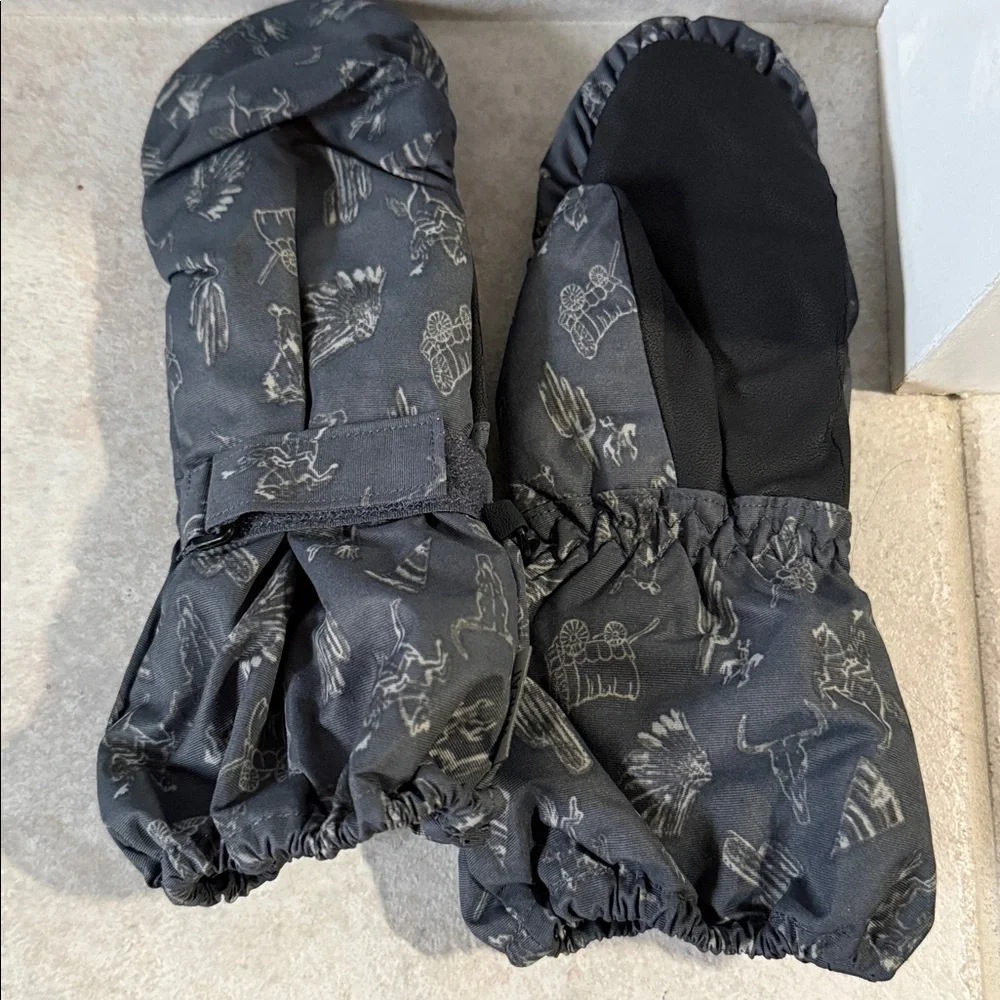 Kid’s wheat MITTENS TECH snow gloves